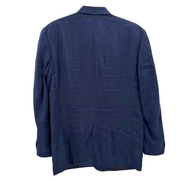 Lauren Ralph Lauren Mens Navy Blue Blazer Size 44L Single-Breasted Classic Fit - Picture 8 of 8